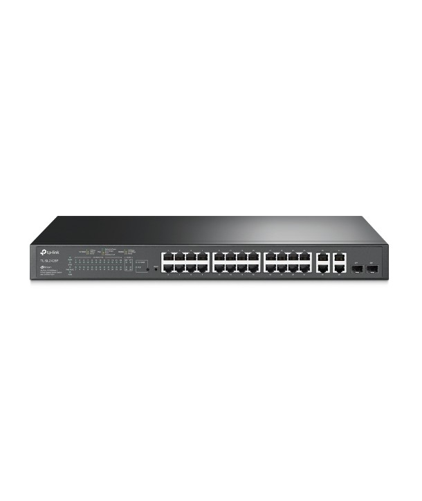 TP-LINK TL-SL2428P - Switch 24 puertos 10/100 Mb + 4xGb, 24xPoE+