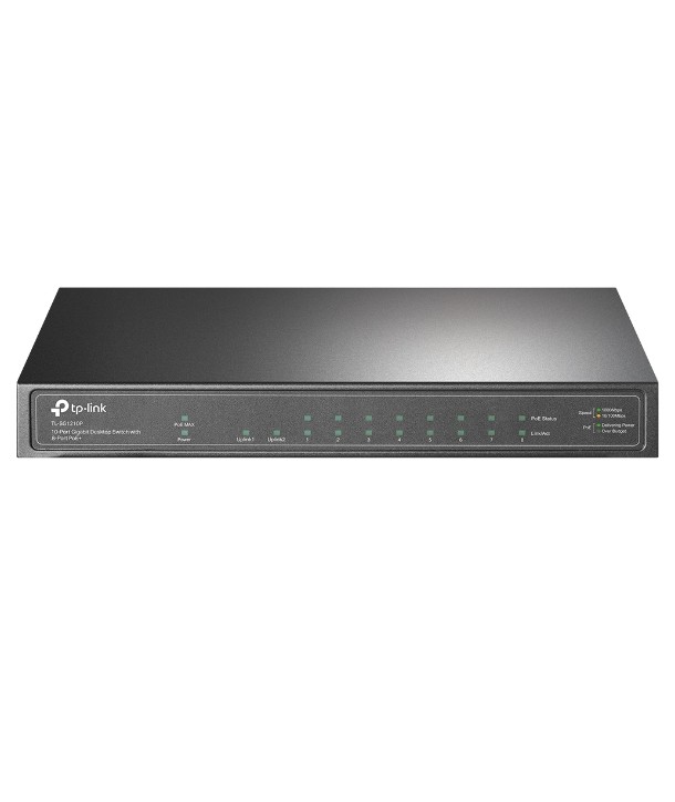 TP-LINK STL-SG1210P - witch Escritorio 10 puertos Gigabit,  8xPoE+