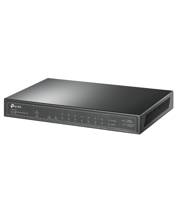 TP-LINK STL-SG1210P - witch Escritorio 10 puertos Gigabit,  8xPoE+