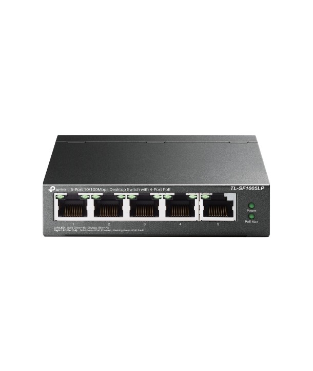 Switch Escritorio 5 puertos 10/100 Mbps, 4xPoE