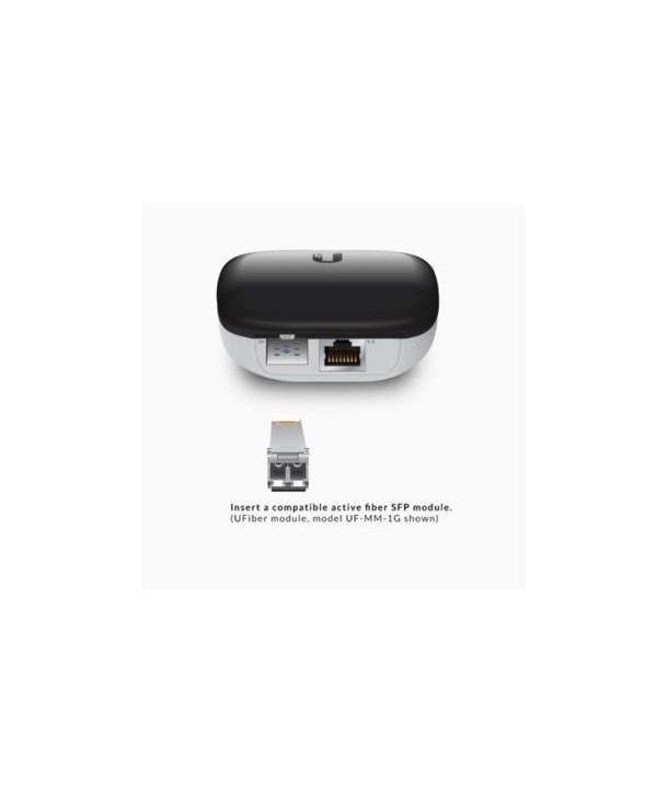Conversor de fibra a Ethernet, 1xSFP y 1xGb